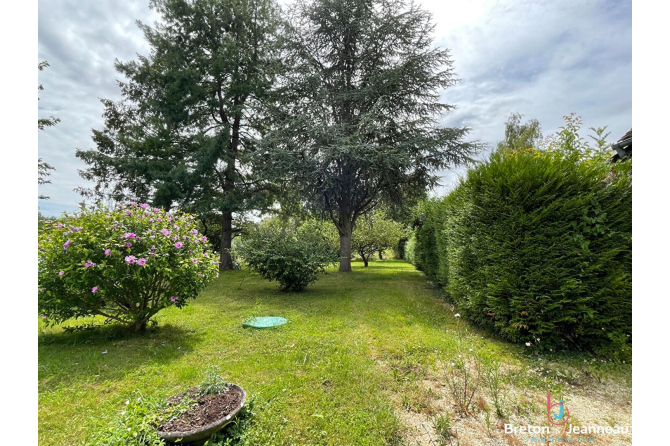 Maison en pierres avec un terrain