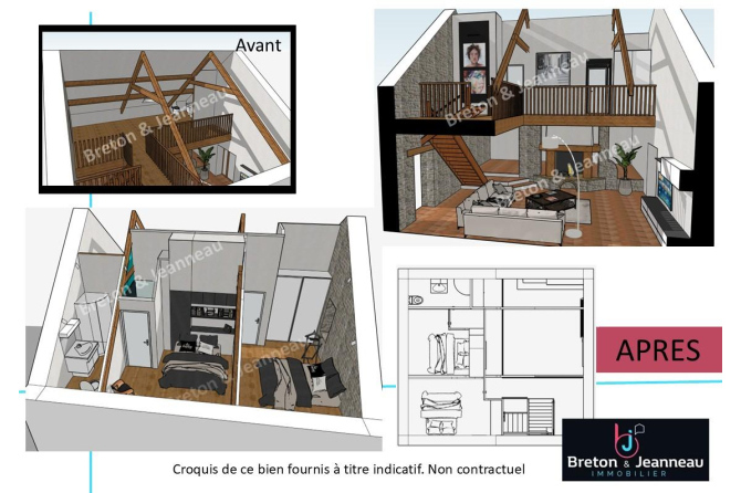 Ancien moulin sur 9200 m² à Javron les Chapelles